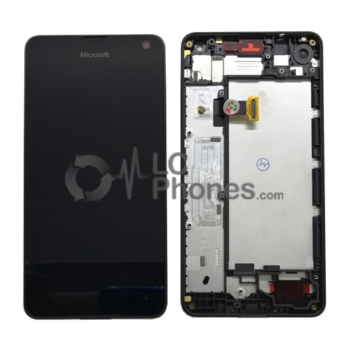 Microsoft Lumia 650 - Full Front LCD Digitizer With Frame Black