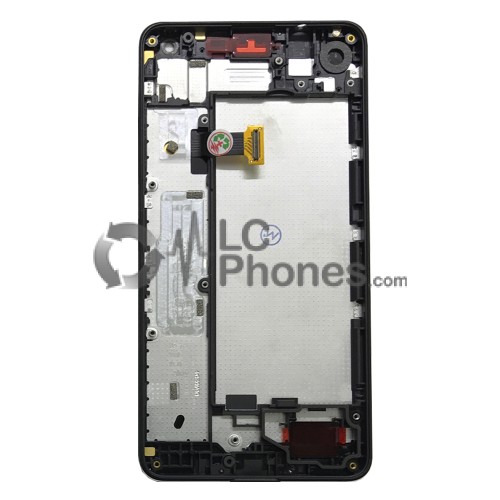 Microsoft Lumia 650 - Full Front LCD Digitizer With Frame Black