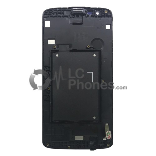 LG K8 K350N - Full Front LCD Digitizer With Frame White