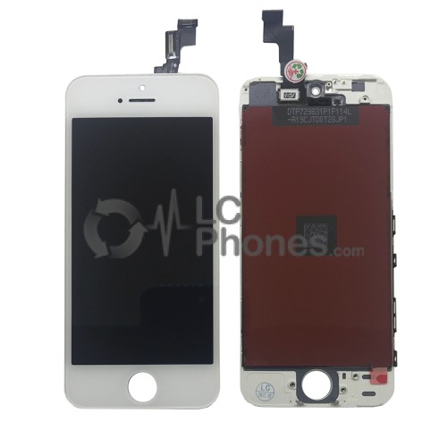 iPhone 5S / SE - Full Front LCD Digitizer (Original Remaded) White