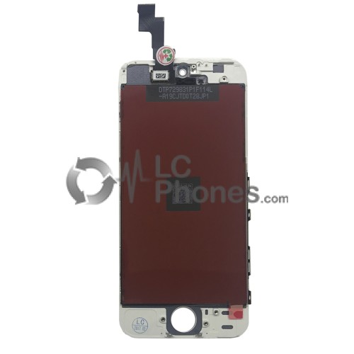 iPhone 5S / SE - Full Front LCD Digitizer (Original Remaded) White