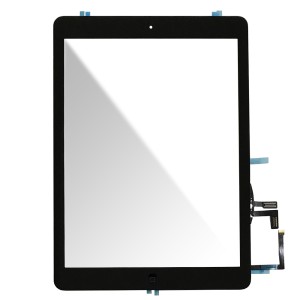 iPad Air A1474 A1475 A1476 / iPad 5th Gen (2017) A1822 A1823 - Front Glass Digitizer With 3M Adhesive Sticker Black