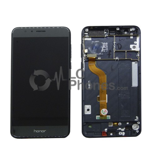 Huawei Honor 8 - Full Front LCD Digitizer with Frame Black