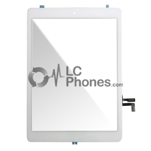 iPad Air A1474 A1475 A1476 / iPad 5th Gen (2017) A1822 A1823 - Front Glass Digitizer With 3M Adhesive Sticker White