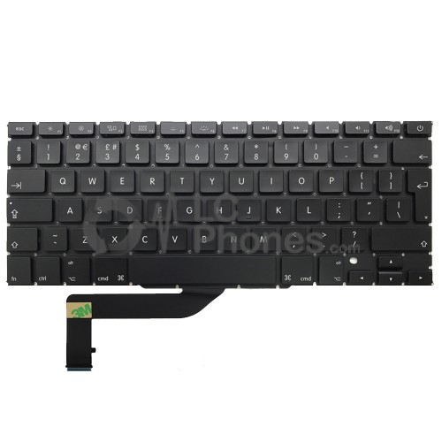 Macbook Pro Retina 15 inch A1398 2012-2015 - British Keyboard UK Layout with Backlight