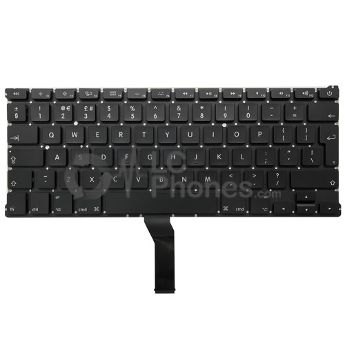 Macbook Air 13 inch A1369 A1466 (Mid 2011-Early 2017) - British Keyboard UK Layout with Backlight