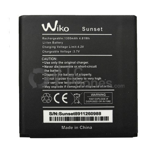 Wiko Sunset - Battery 1300mAh 4.81Wh