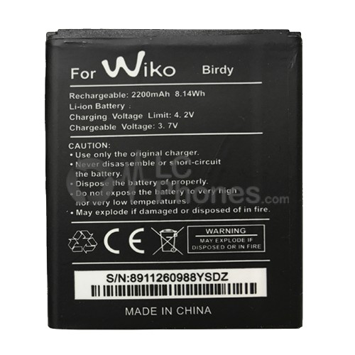 Wiko Birdy - Battery 2200mAh 8.14Wh