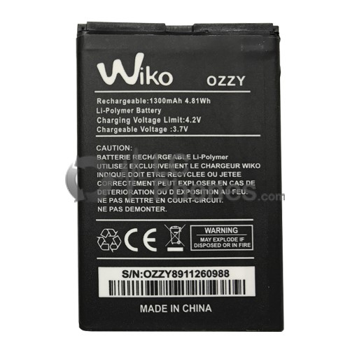 Wiko Ozzy - Battery 1300mAh 4.81Wh