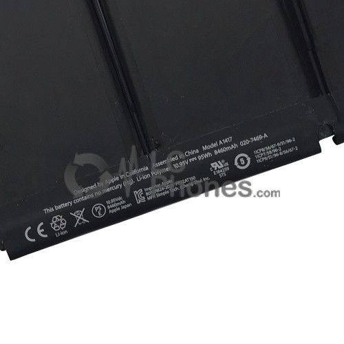 Macbook Pro Retina 15 inch A1398 2012-2013 - Battery A1417 10.95V 95WH 8800mAh