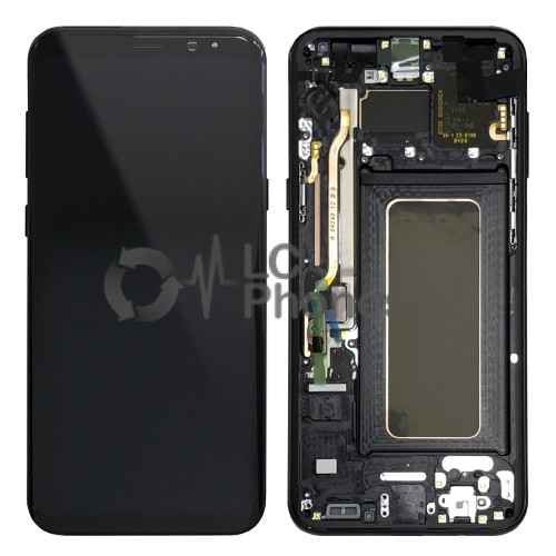 Samsung Galaxy S8 Plus G955F - Full front LCD Digitizer With Frame Black < Service Pack >