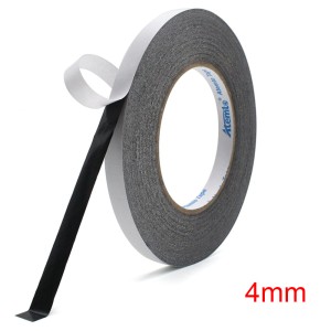 4mm x 50m Double-sided Black Adhesive Sticker Tape