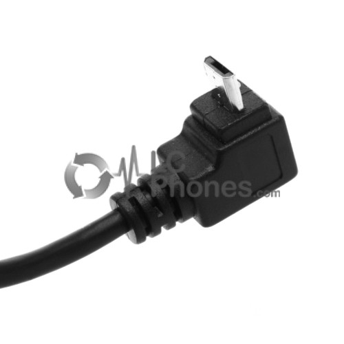 Angled Micro USB Male to USB Female OTG Host Cable