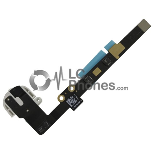 iPad Mini A1432, A1454, A1456 / Mini 2 A1489, A1490 / Mini 3 A1599, A1600 - Audio Jack Earphone Flex Cable White 821-1809-A