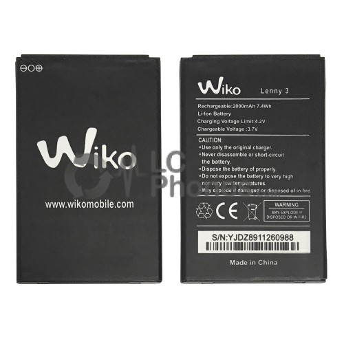 Wiko Lenny 3 - Battery 2000mAh 7.4Wh