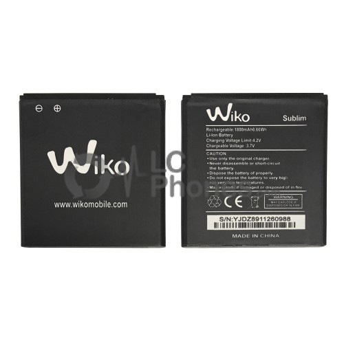 Wiko Sublim - Battery 1800mAh 6.66Wh