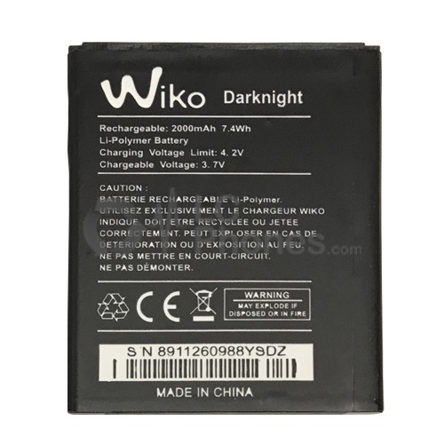 Wiko Darknight - Battery 2000mAh 7.4Wh