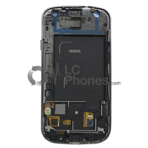 Samsung Galaxy S3 I9305 - Full Front LCD Digitizer With Frame White ( Refurbished )