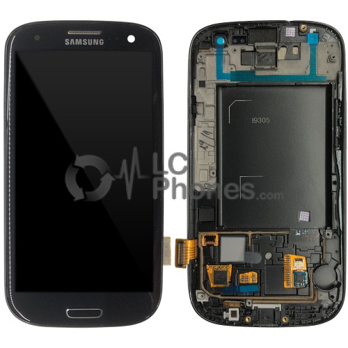 Samsung Galaxy S3 I9300 - Full front LCD Digitizer With Frame Black ( Refurbished )