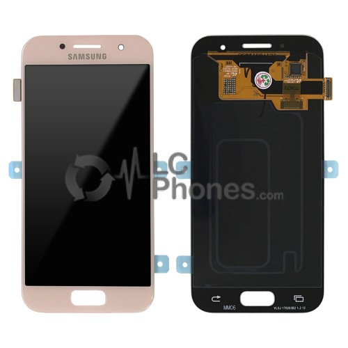 Samsung Galaxy A3 2017 A320 - Full Front LCD Digitizer Pink < Service Pack >