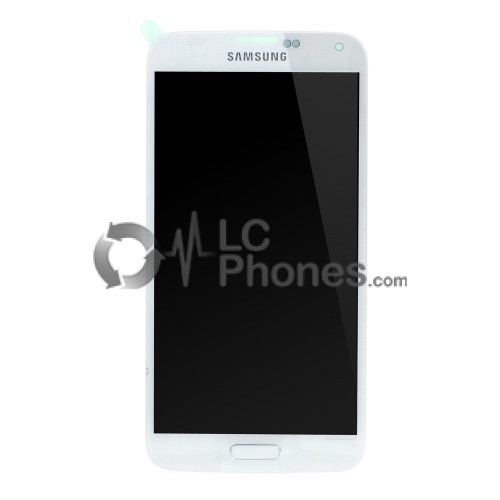 Samsung Galaxy S5 G900F - Full Front LCD Digitizer White < Service Pack >