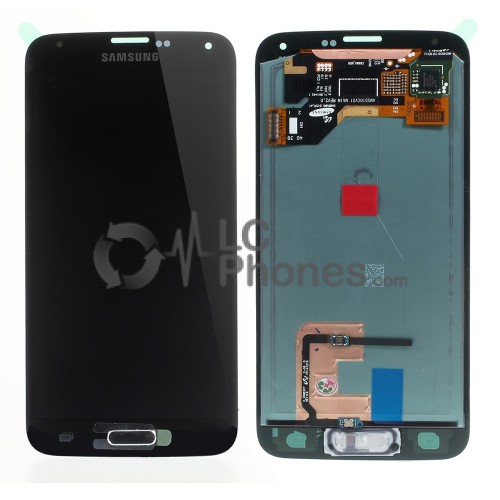 Samsung Galaxy S5 G900F - Full Front LCD Digitizer Black < Service Pack >