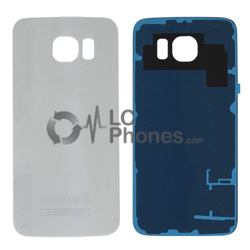 Samsung Galaxy S6 G920 - Battery Cover White with Adhesive