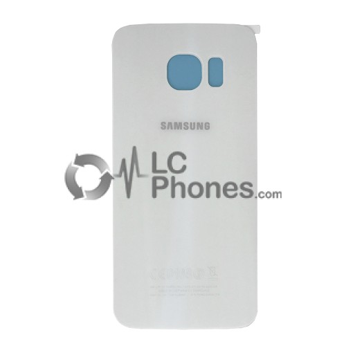 Samsung Galaxy S6 Edge G925 - Battery Cover White with Adhesive