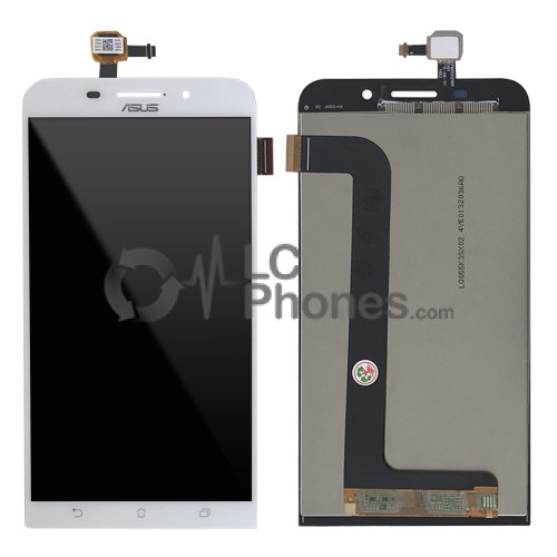 Asus Zenfone Max ZC550KL - Full Front LCD Digitizer White