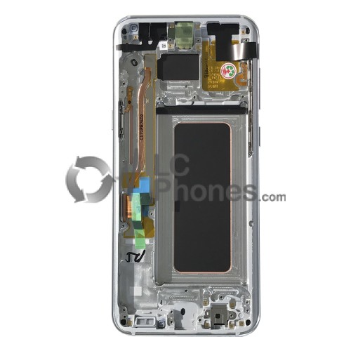 Samsung Galaxy S8 Plus G955F - Full front LCD Digitizer With Frame Silver < Service Pack >