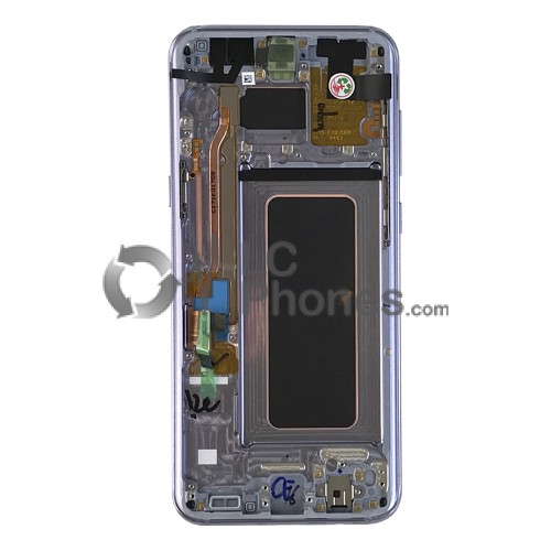 Samsung Galaxy S8 Plus G955F - Full front LCD Digitizer With Frame Purple < Service Pack >