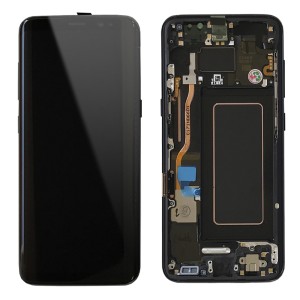 Samsung Galaxy S8 G950F - Full Front LCD Digitizer With Frame Black 