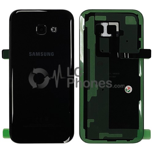 Samsung Galaxy A5 2017 A520 - Battery Cover with Camera Lens and Adhesive Black < Service Pack >