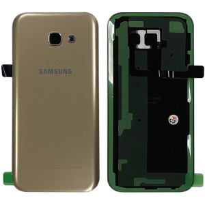 Samsung Galaxy A5 2017 A520 - Battery Cover with Camera Lens and Adhesive Gold 