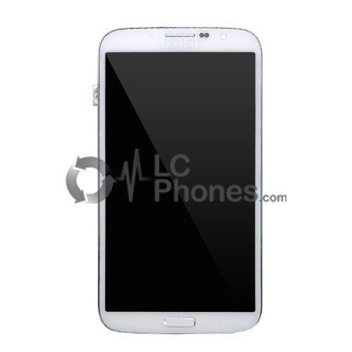 Samsung Galaxy Mega 6.3 I9200 - Full Front LCD Digitizer With Frame White