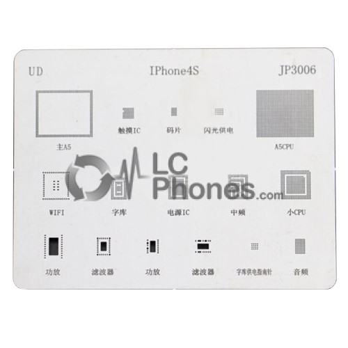 IC Repair BGA Rework Reballing Stencil Template for iPhone 4S