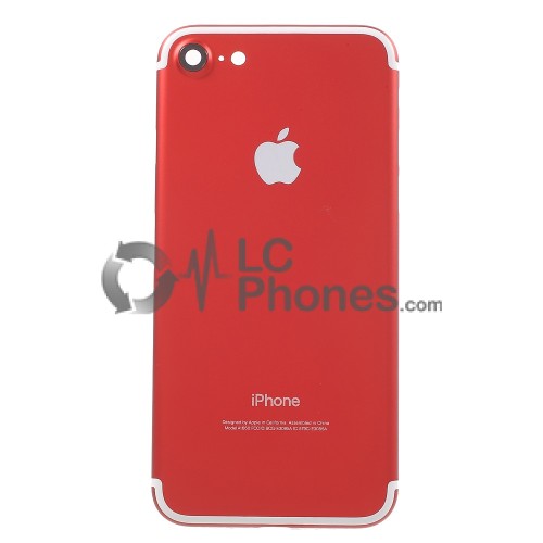 iPhone 7 - Back Cover Housing With Side Buttons Red/White