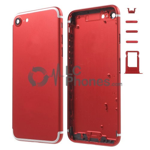 iPhone 7 - Back Cover Housing With Side Buttons Red/White