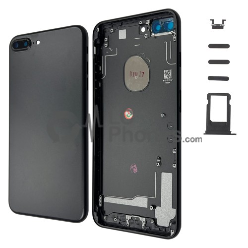 iPhone 7 Plus - Back Cover Housing With Side Buttons Black