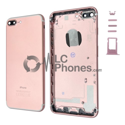 iPhone 7 Plus - Back Cover Housing With Side Buttons Rose Gold