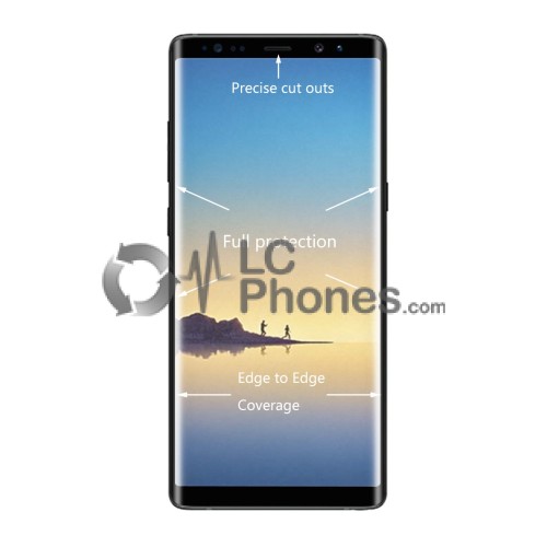 Samsung Galaxy Note 8 N950 - 3D Full Covered Tempered Glass Black