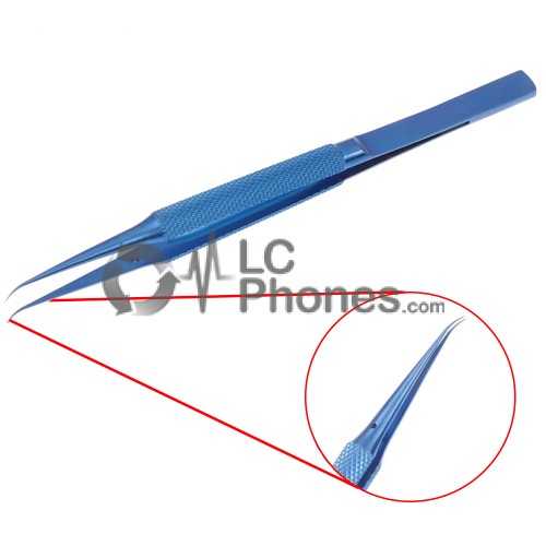 Curved Tip Fingerprint Jump Wire Titanium Alloy Tweezer MY-20