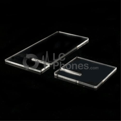 Clear Acrylic Two-Piece Cross Design Phone Exhibition Display Stand Holder 10X