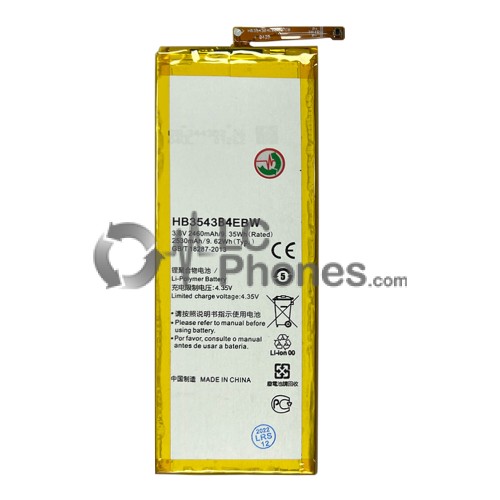 Huawei Ascend P7 - Battery HB3543B4EBW 2460mAh 9.35Wh