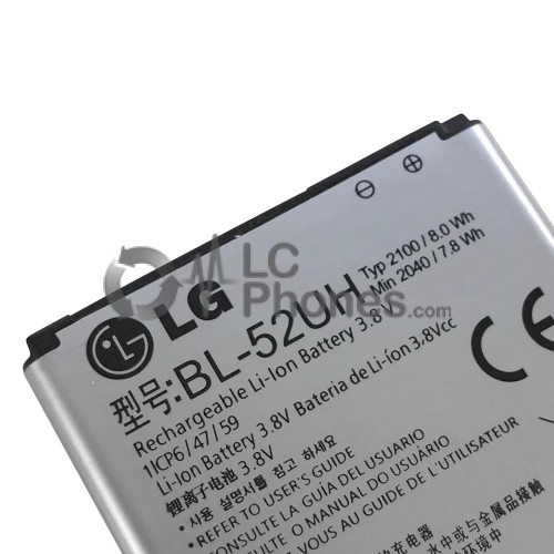 LG L65 L70 MS323 D280N D285 D320 D325 DUAL SIM H443  - Battery BL-52UH 2100mAh 8.0Wh