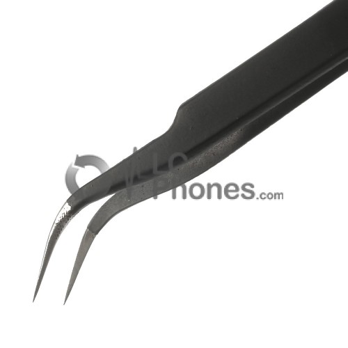 VETUS ESD 15 Anti-Static Steel Fine Tip Curved Tweezer