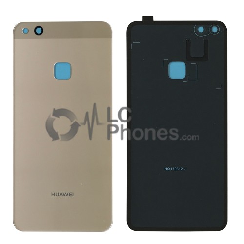 Huawei Ascend P10 Lite WAS-LX1A - Battery Cover with Adhesive & Camera Lens Gold