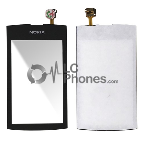 Nokia Asha 306 - Front Glass Digitizer Black