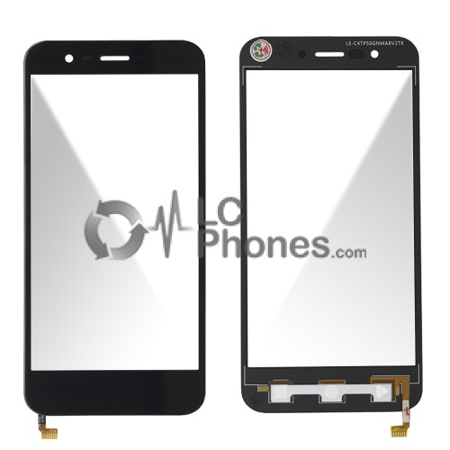 ZTE Smart Prime 7 / Vodafone 600 - Front Glass Black