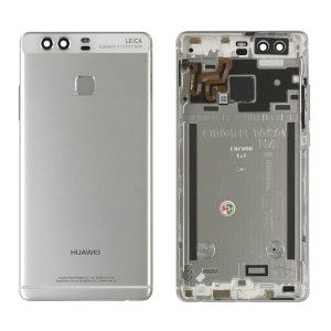 Huawei Ascend P9 - Back Housing with Fingerprint Sensor Flex Silver